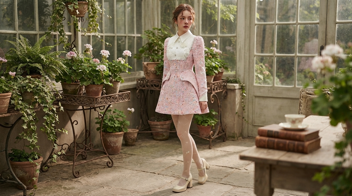 Beaded Pink Floral Tweed Mini Dress: Styling & Fit Tips